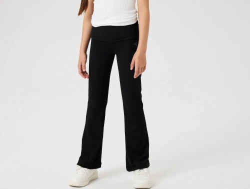 Name It black fold down bootcut bukser